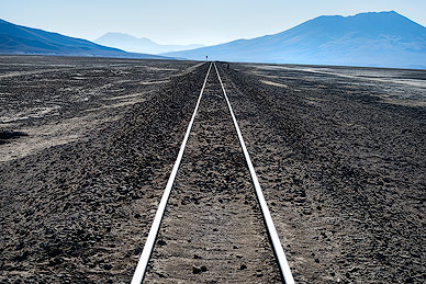Railway tracks close to San Juan