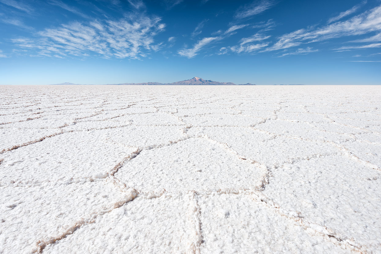 Biggest salt flat in the world: Salar de Uyuni