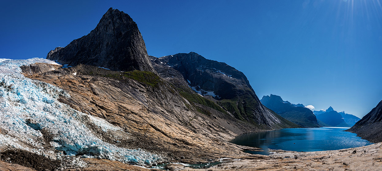 Vor einigen Jahren reichte der Sermeq-Gletscher bis in den Tasermiut Fjord. Heute leider nicht mehr…