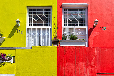 Colorful houses at Bo Kaap
